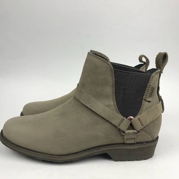 Teva Chelsea Leather Suede Ankle Boots - Picture 3 of 8